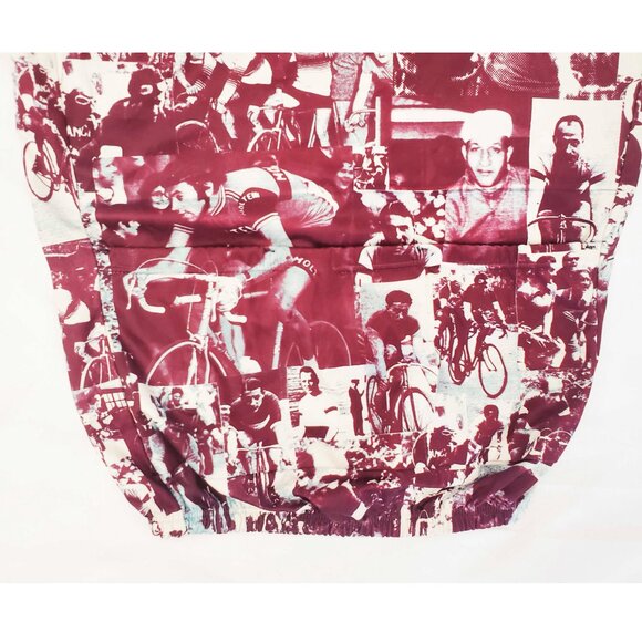 Giordana Mens Vintage Cycling Jersey Cyclist Photo Collage Tour de France M - Picture 9 of 10